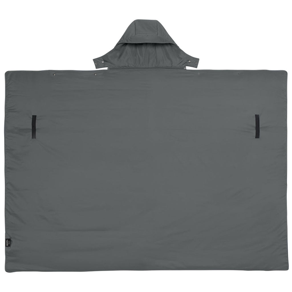 Eddie Bauer Metal Grey Puffy Camp Poncho