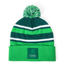 Pop Promos Greenshades Striped Beanie