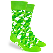 Pop Promos Green Shades Kaleidoscope Dress Socks