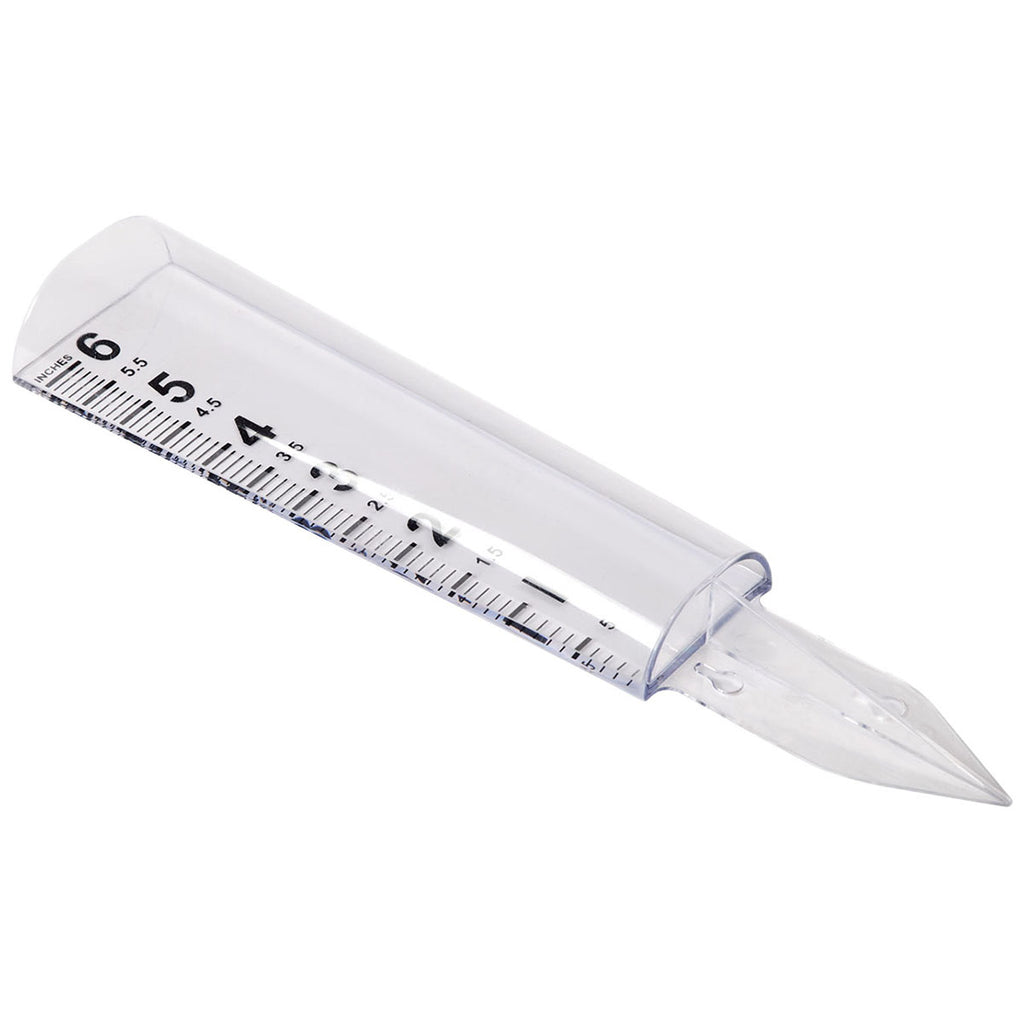 Logomark Clear Baran 6" Rain Gauge
