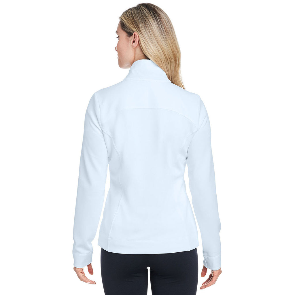 Fairway & Greene Women's Dream/White Wells Quarter-Zip Tech Pullover