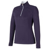 Fairway & Greene Women's Eclipse/White Wells Quarter-Zip Tech Pullover