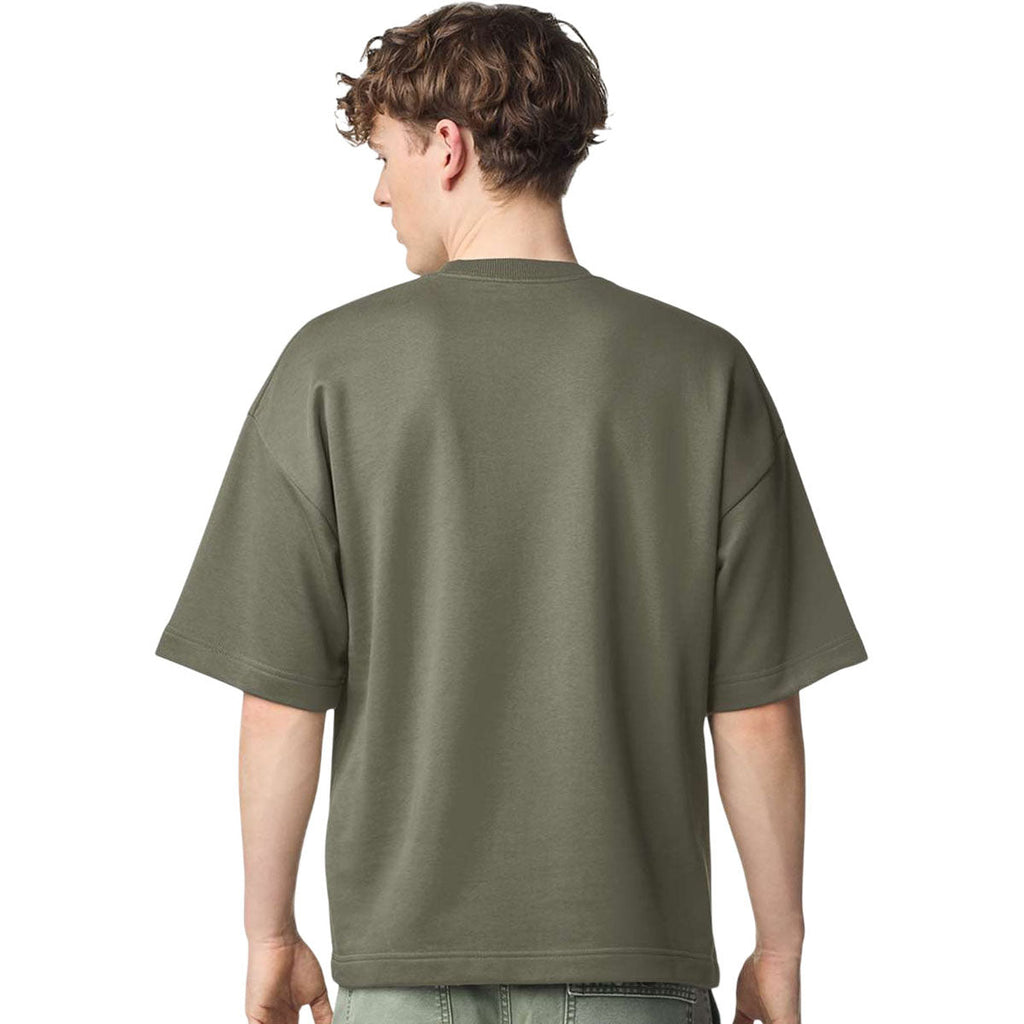 American Apparel Unisex Lieutenant French Terry Ex Crew Top
