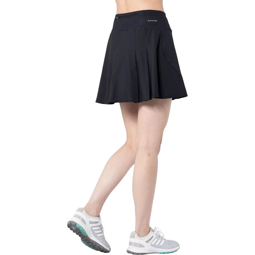 Levelwear Women's Black Glee Skort