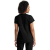 Grey's Anatomy Women's Black Two Pocket V-Neck Define Top