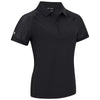 Levelwear Women's Black Tandem Polo