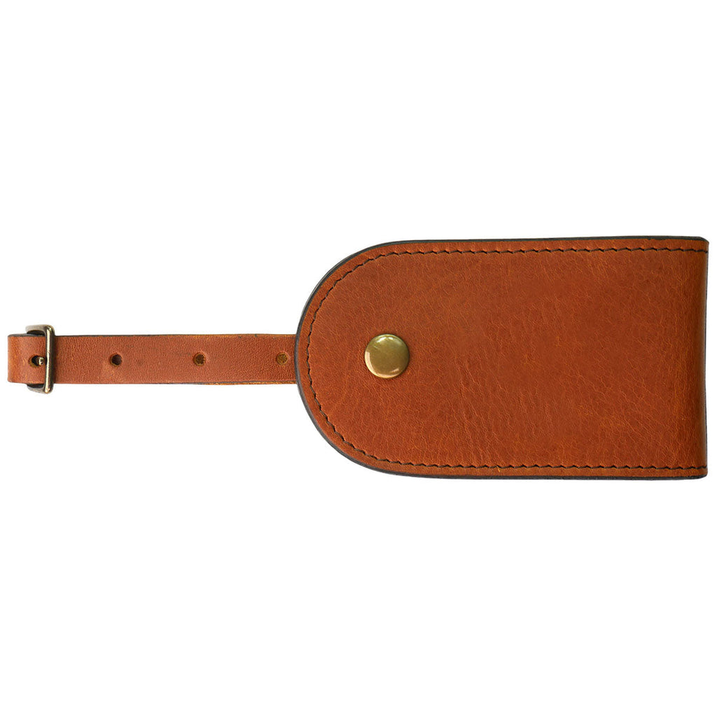Heritage Gear Tan Leather Luggage Tag