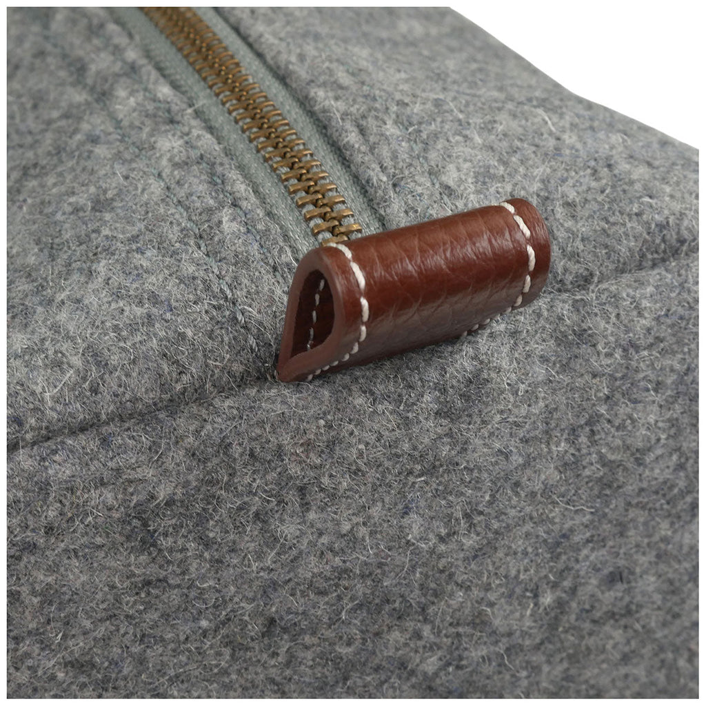 Heritage Gear Grey/Tan Wool Dopp Kit