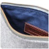 Heritage Gear Grey/Tan Wool Valuables Pouch