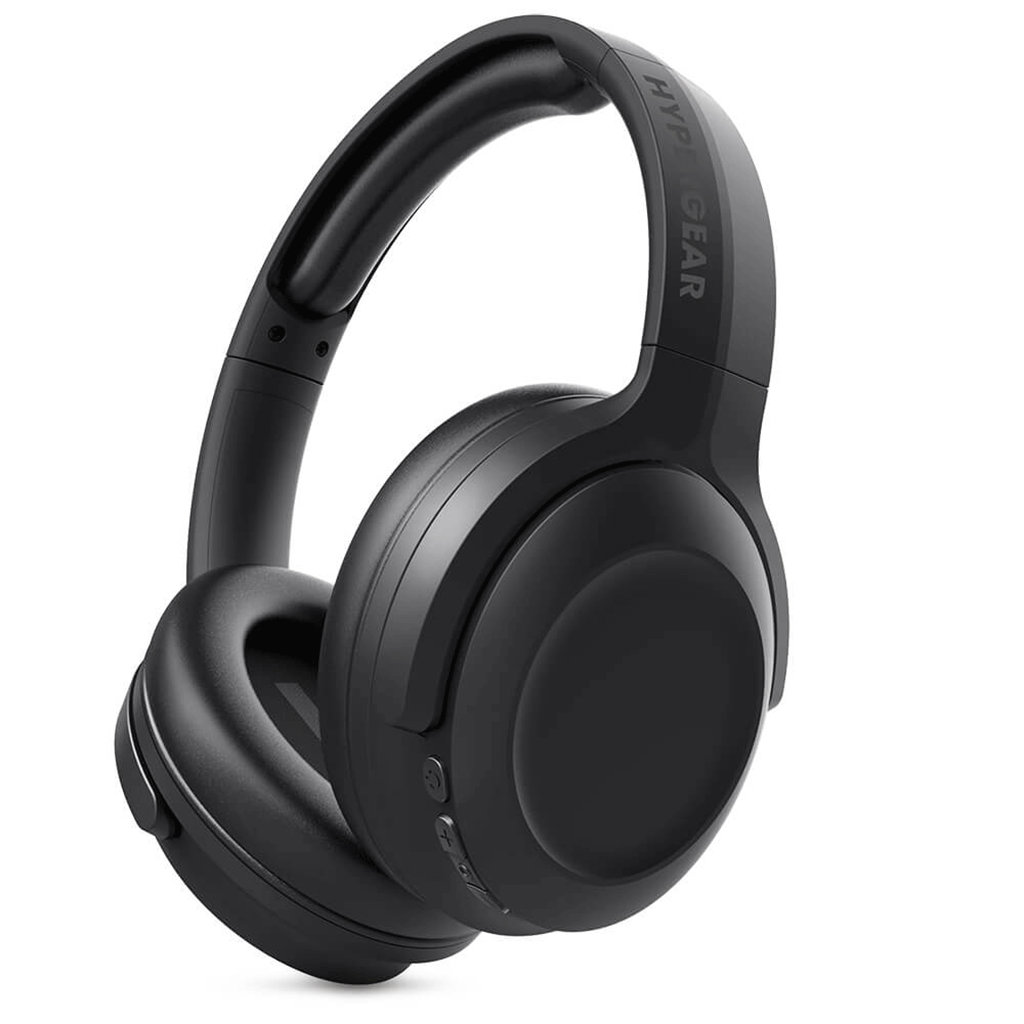 HyperGear Black Stealth2 ANC Wireless Noise Cancelling Over-the-Ear Headphones