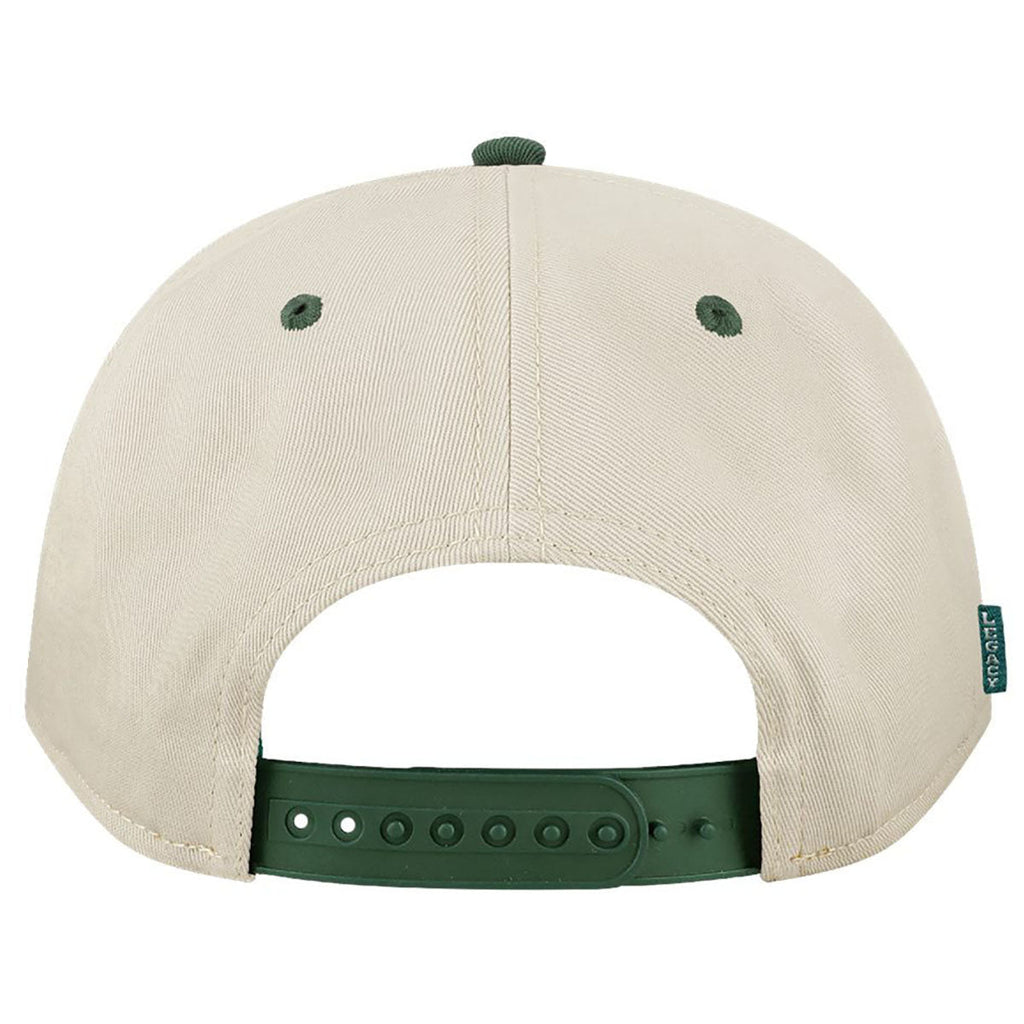 Legacy Stone/Dark Green Heritage Twill Cap