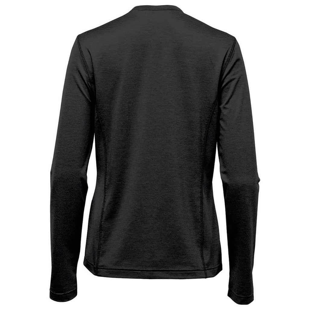 Stormtech Women's Black Milano Crew Neck Long Sleeve