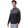 Levelwear Men's Black Classic Stripes Pullover