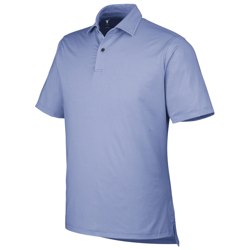 Fairway & Greene Men's Marine USA Made Mini Stripe Tech Polo