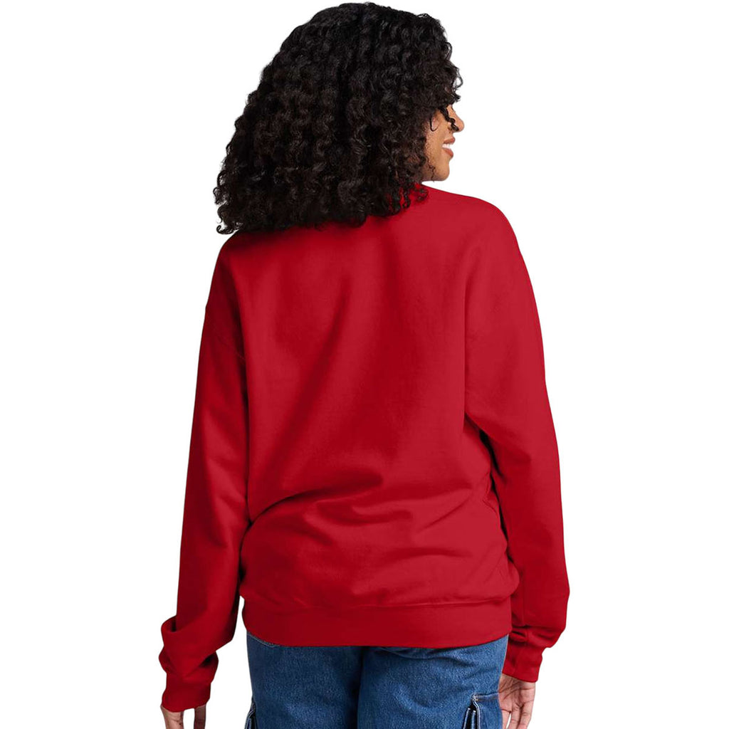 Jerzees Unisex True Red Ultimate CVC Crewneck Sweatshirt