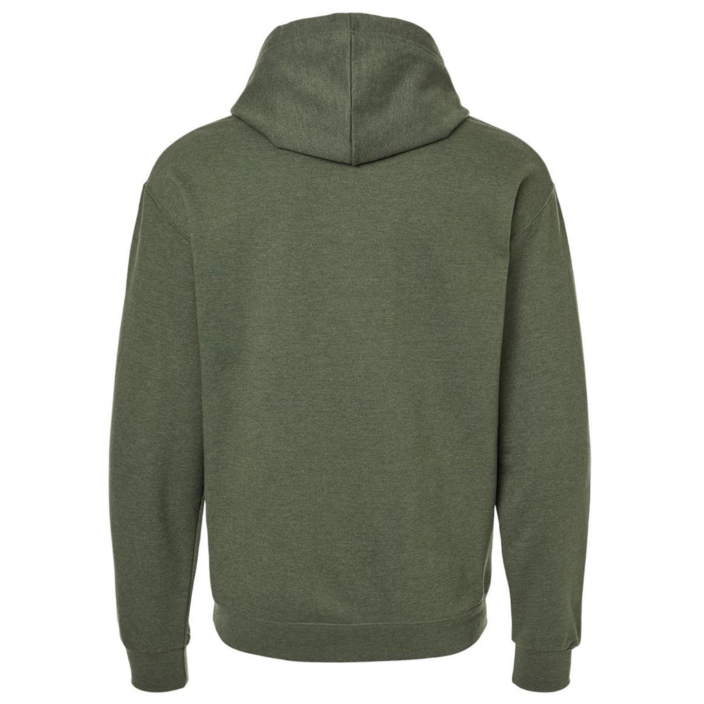 Jerzees Unisex Military Green Heather Ultimate CVC Hooded Sweatshirt