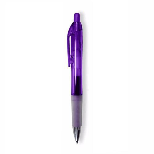 48-Hour BIC Clear Purple Intensity Clic Gel Pen with Blue Ink