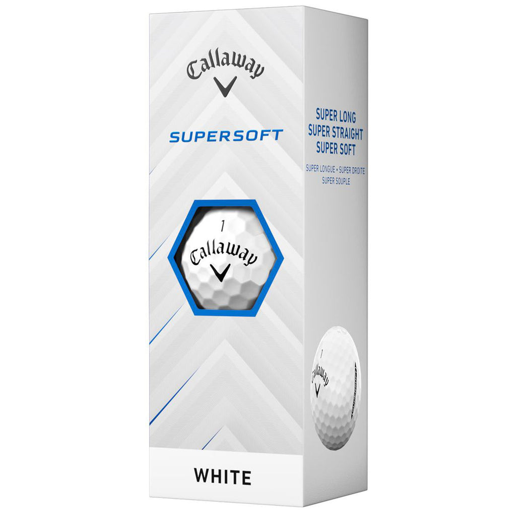 Callaway White SuperSoft Golf Balls (One Dozen)