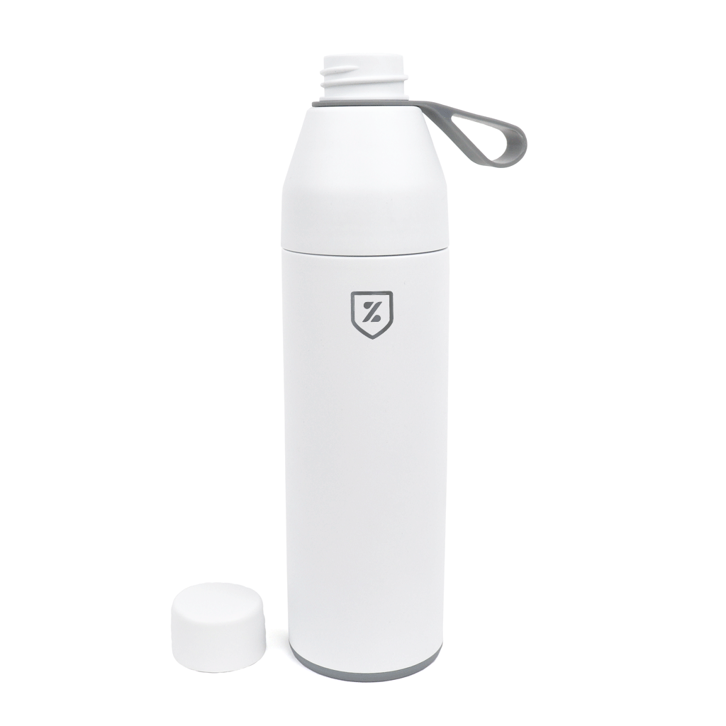 Zusa White Sidekick Water Bottle 20 oz