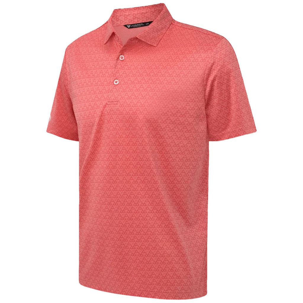 Levelwear Men's Shell Pink System Polo