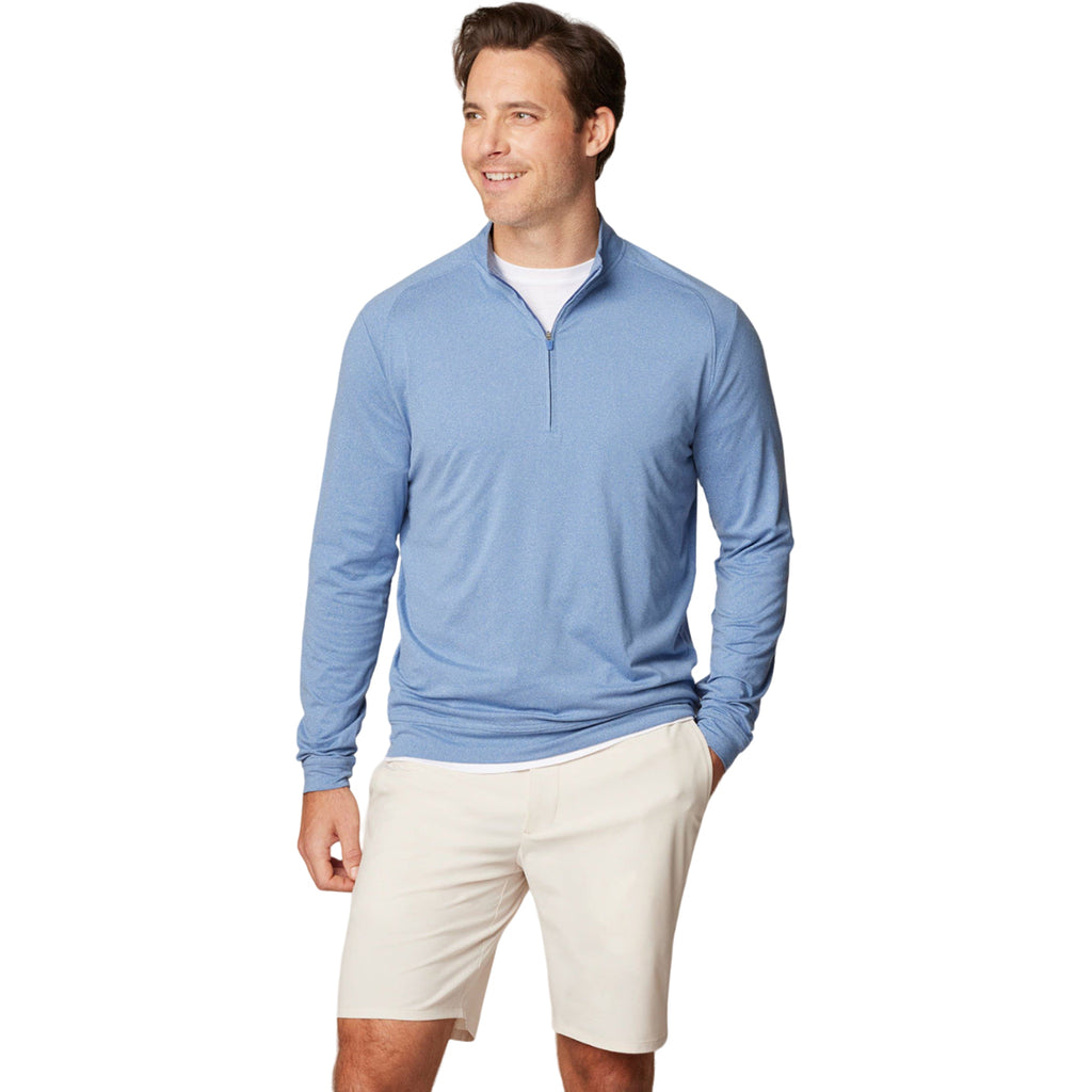 Johnnie-O Men's Laguna Blue Flex Performance 1/4 Zip Pullover