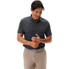 Johnnie-O Men's Black Beau Stripe Performance Jersey Polo