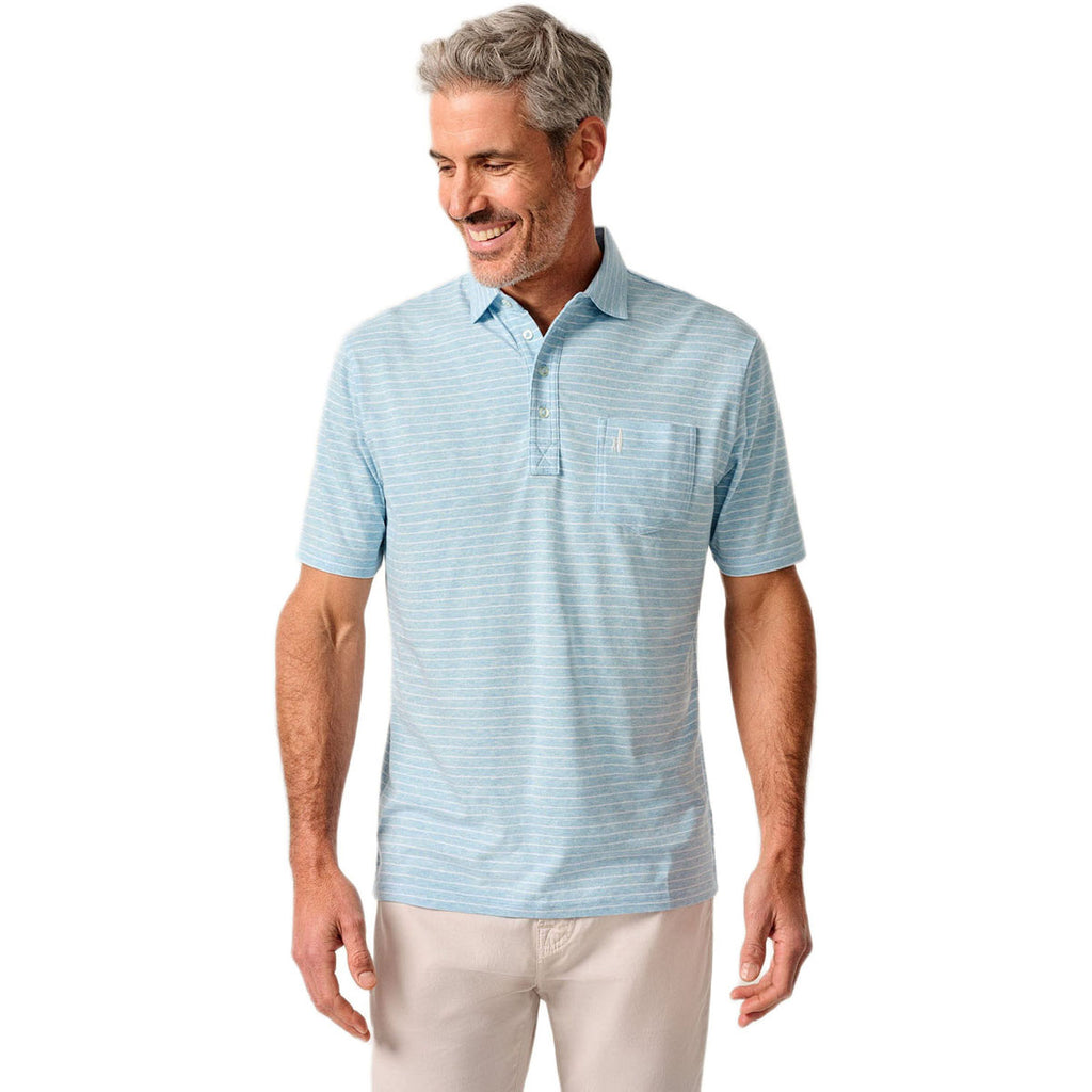 Johnnie-O Men's Cloud Blue Ryan Original Four-Button Polo