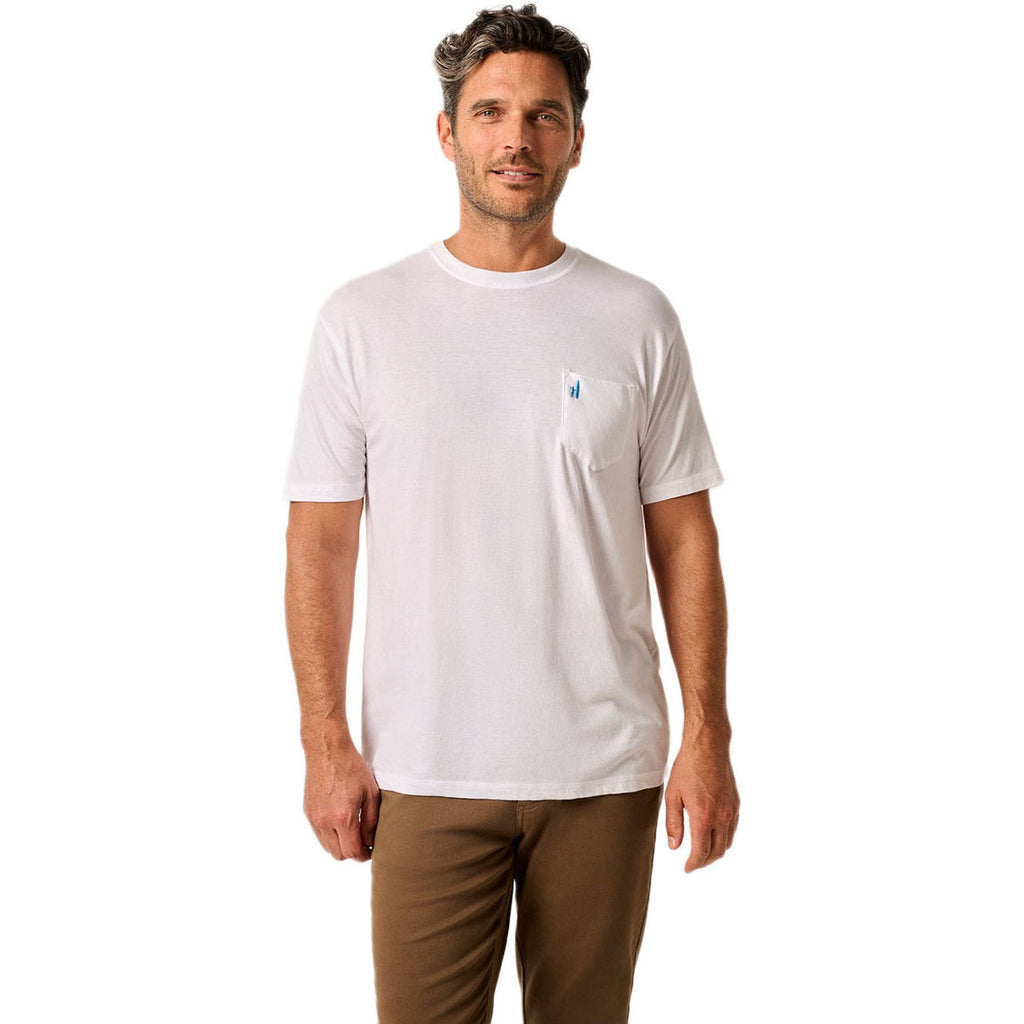 Johnnie-O Men's White Dale 2.0 Pocket T-Shirt