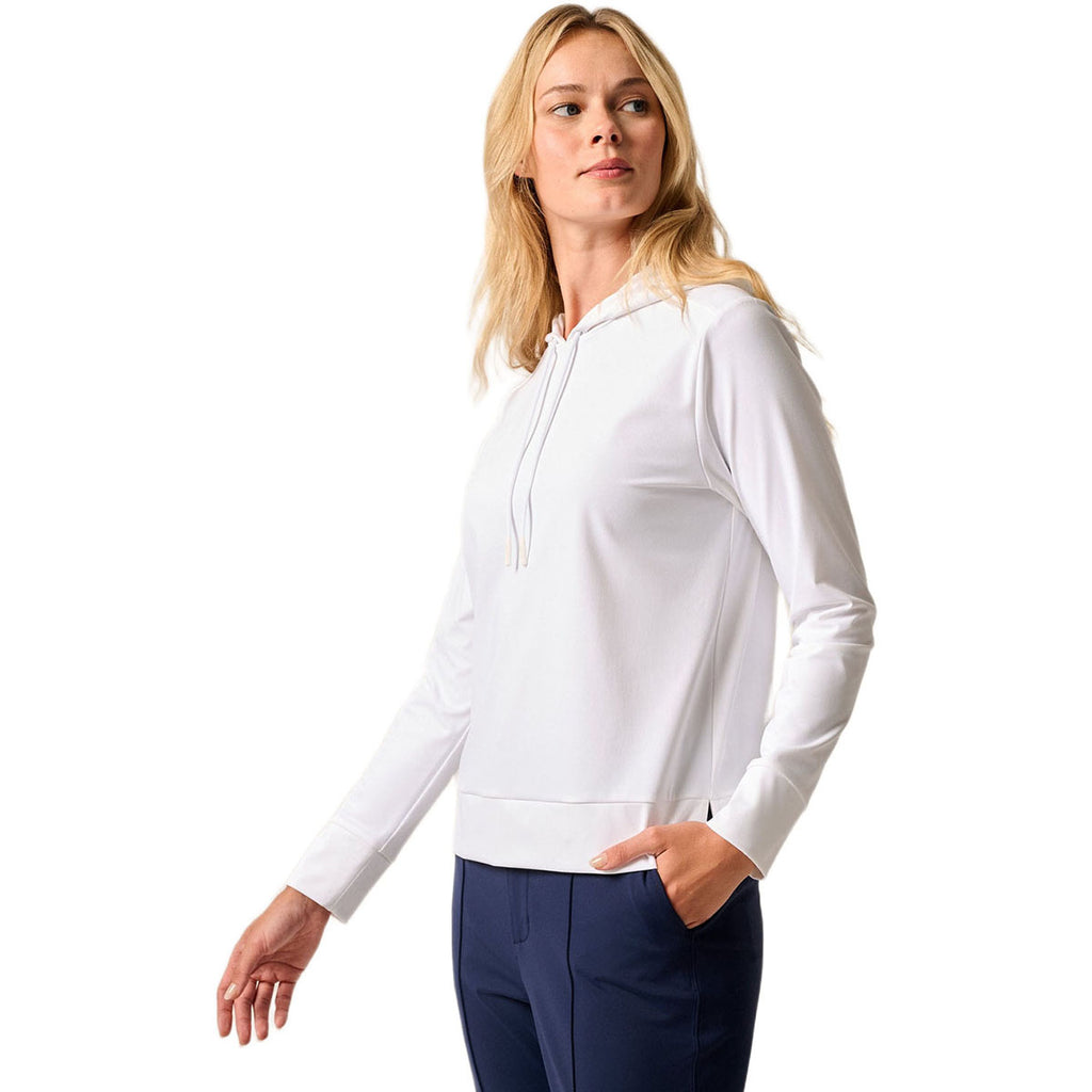 Johnnie-O Women's White Nalla Performance Hoodie