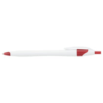 Bullet White w/Red Trim Cougar Retractable Ballpoint Pen