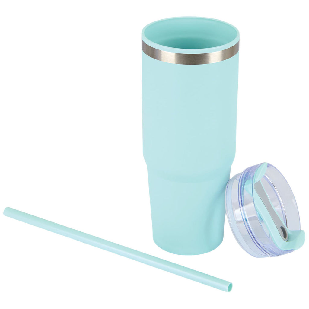 Logomark Aqua Yesler 30 oz. Double Wall Steel/PP Liner Travel Tumbler