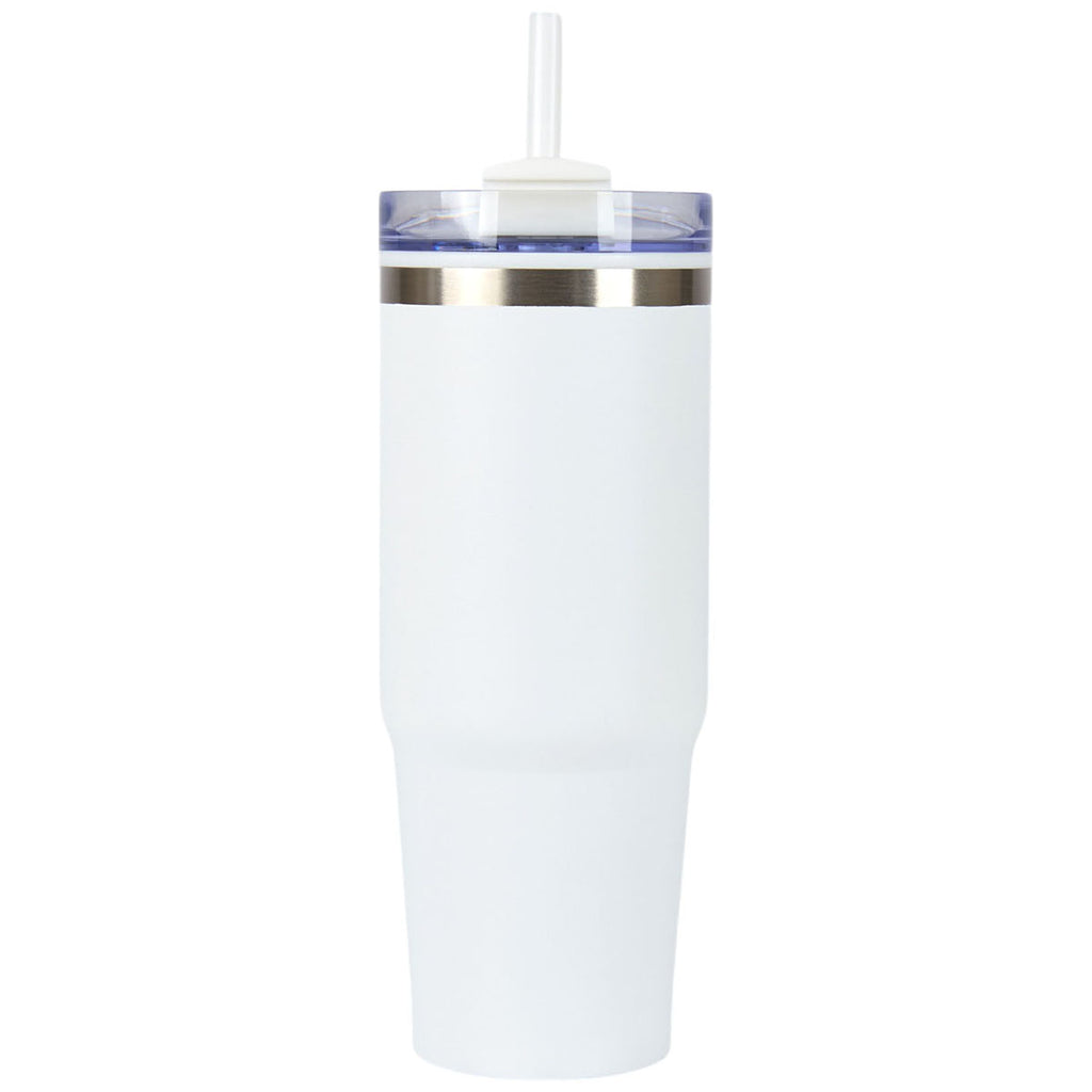 Logomark White Yesler 30 oz. Double Wall Steel/PP Liner Travel Tumbler
