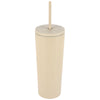 Logomark Khaki Bayard 24 oz. Double Wall Steel/PP Liner Straw Tumbler