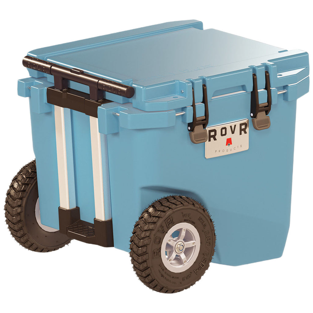 RovR Light Blue RollR 45qt Wheeled Hard Cooler