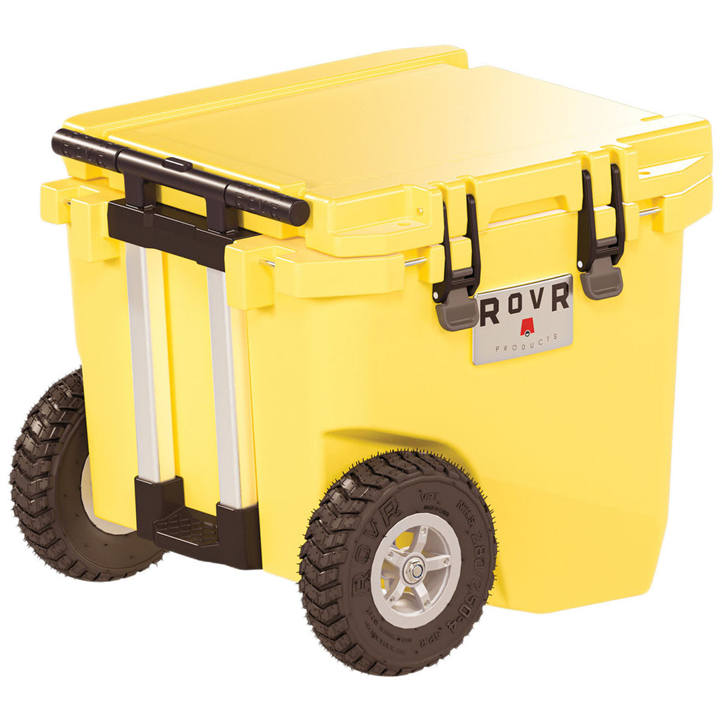 RovR Yellow RollR 45qt Wheeled Hard Cooler