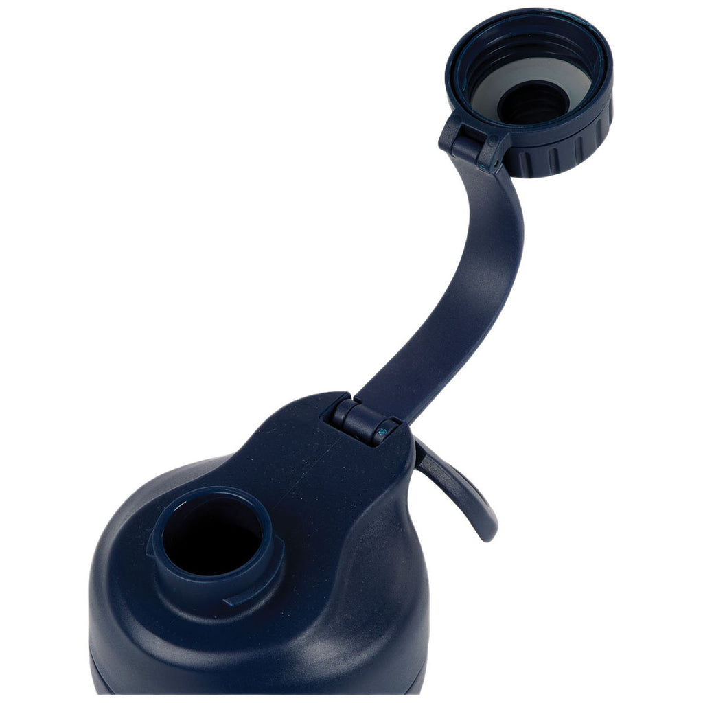 Logomark Navy Longden 26 oz. Double Wall, Stainless Steel Shaker Bottle