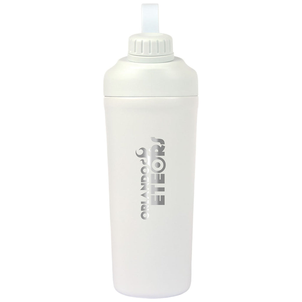 Logomark White Longden 26 oz. Double Wall, Stainless Steel Shaker Bottle