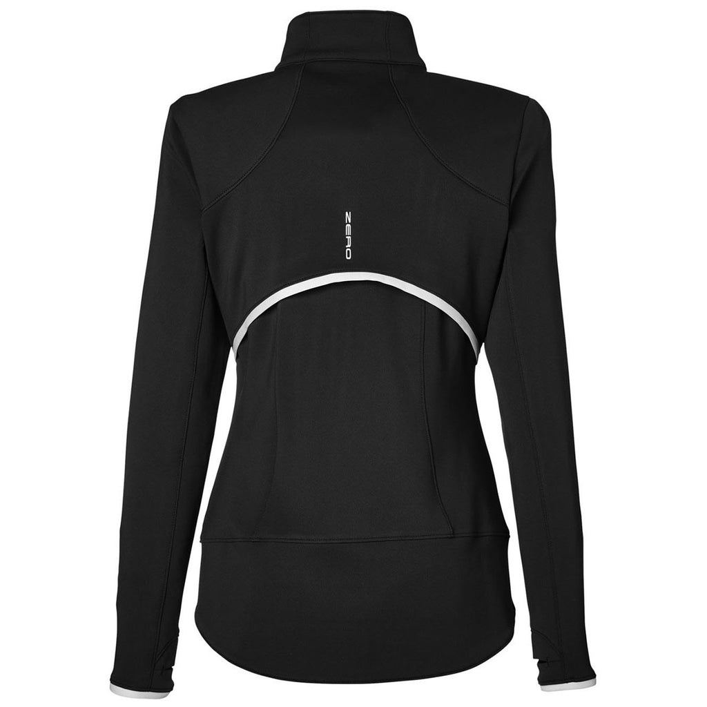 Zero Restriction Women's Black Sofia Quarter-Zip Pullover