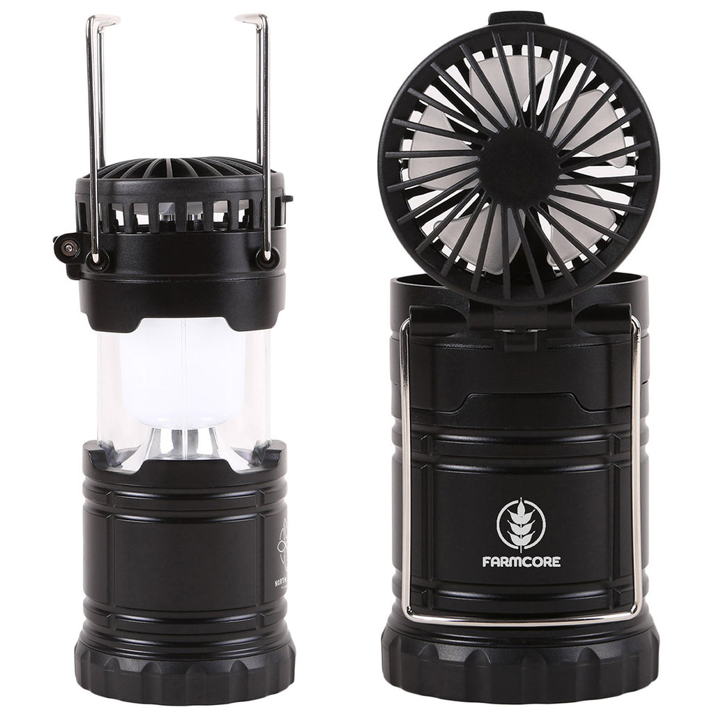 Beacon Black reNew Rechargeable Dual Lantern Fan