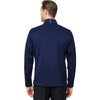 Zero Restriction Men's Navy/Metallic Silver Quarter-Zip Pullover