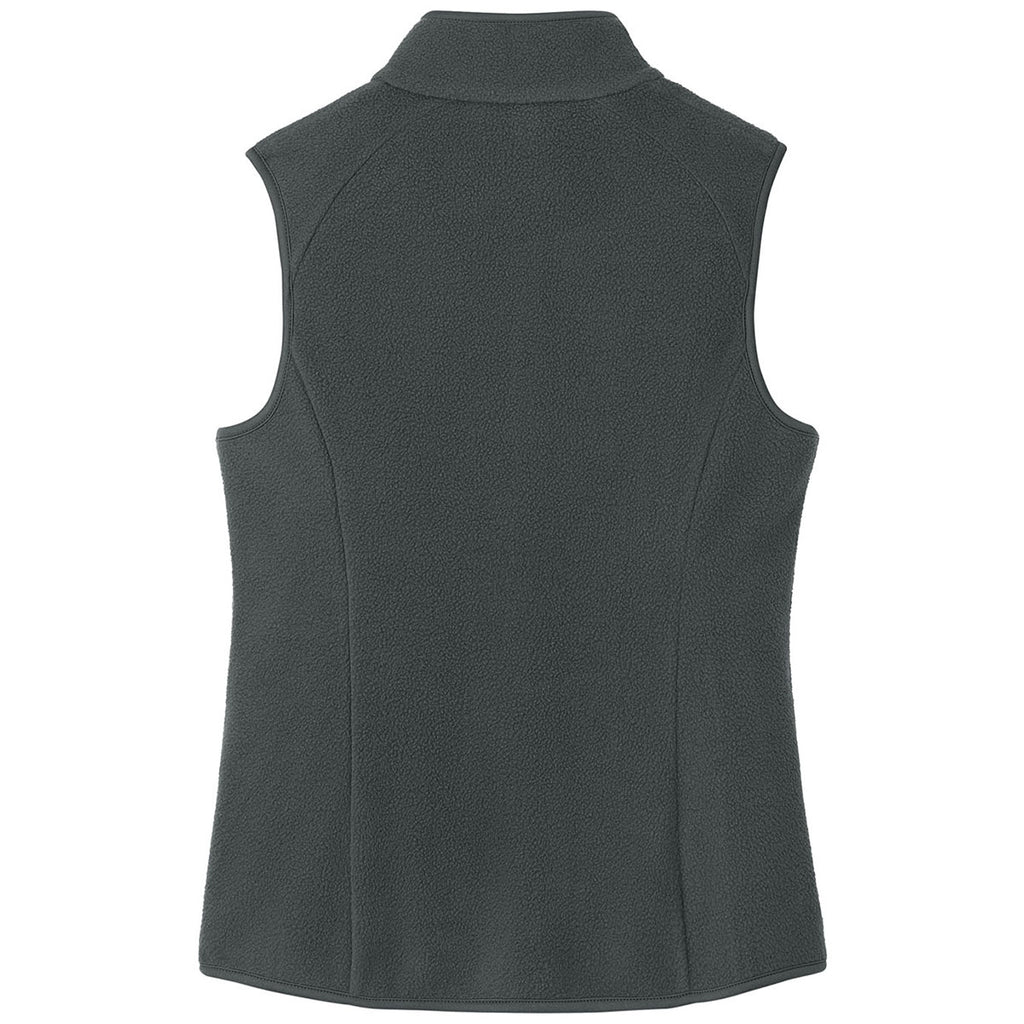 Port Authority Women's Grey Steel C-FREE Fleece Vest