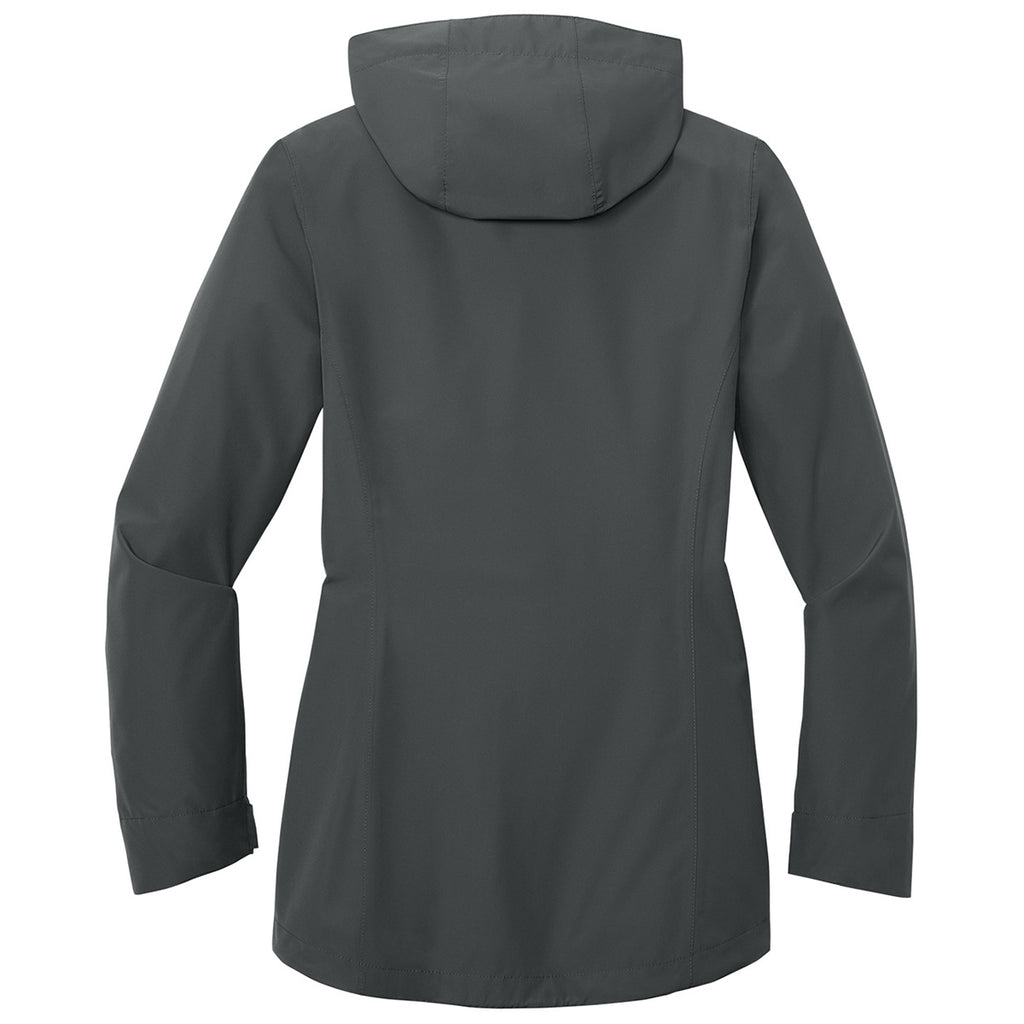 Port Authority Women's Grey Steel C-FREE Rain Jacket