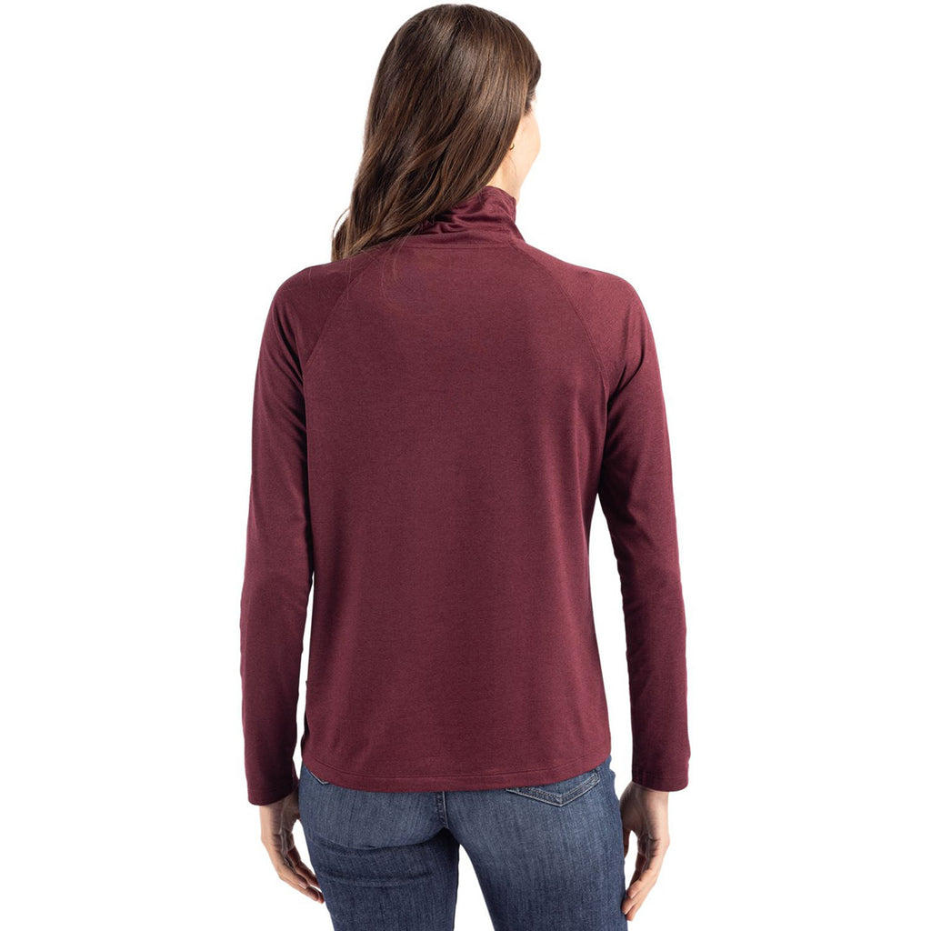 Cutter & Buck Women's Bordeaux Coastline Epic Comfort Eco Recycled Funnel Neck