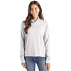 Cutter & Buck Women's Concrete Coastline Epic Comfort Eco Recycled Funnel Neck