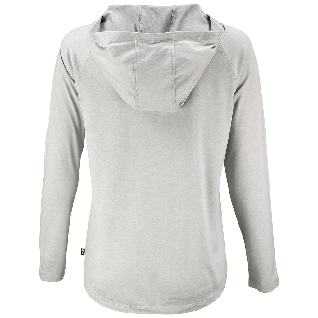 Cutter & Buck Women's Concrete Coastline Epic Comfort Eco Recycled Hooded Shirt