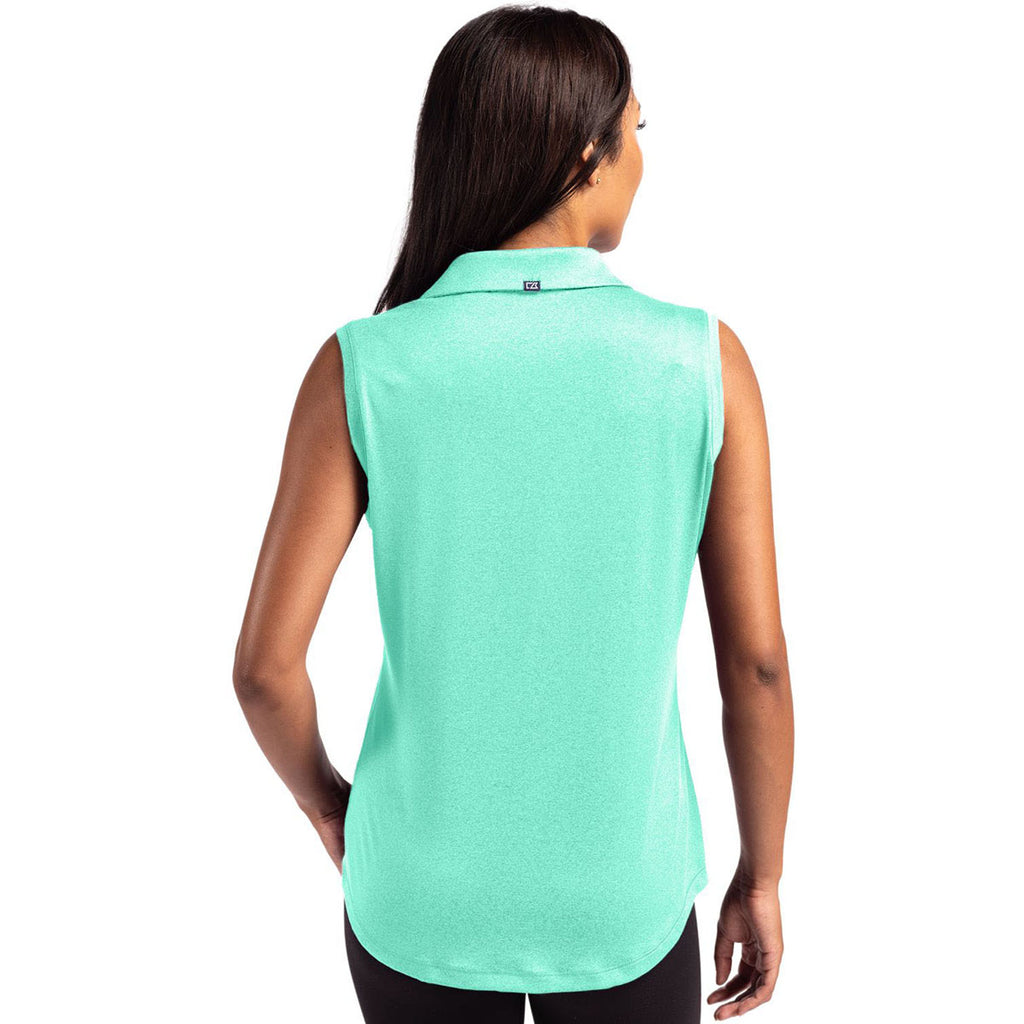 Cutter & Buck Women's Fresh Mint Forge Eco Stretch Recycled Sleeveless Polo