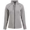 Cutter & Buck Women's Elemental Grey Heather Peshastin Fleece Recycled Full Zip Jacket