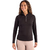 Cutter & Buck Women's Black Coastline Epic Comfort Recycled Quarter Zip