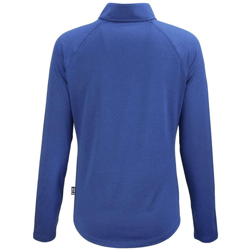 Cutter & Buck Women's Tour Blue Coastline Epic Comfort Recycled Quarter Zip