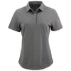 Cutter & Buck Women's Elemental Grey Advantage Refresh Epic Confidence Recycled Tri-Blend Pique Polo